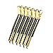 EA-STONE 12Pcs Dividing Duck Bill Clips, Clamp Hair Styling Clips Hairpin Metal Hairdressing Sectioning For Salon Styling Tools (gold)