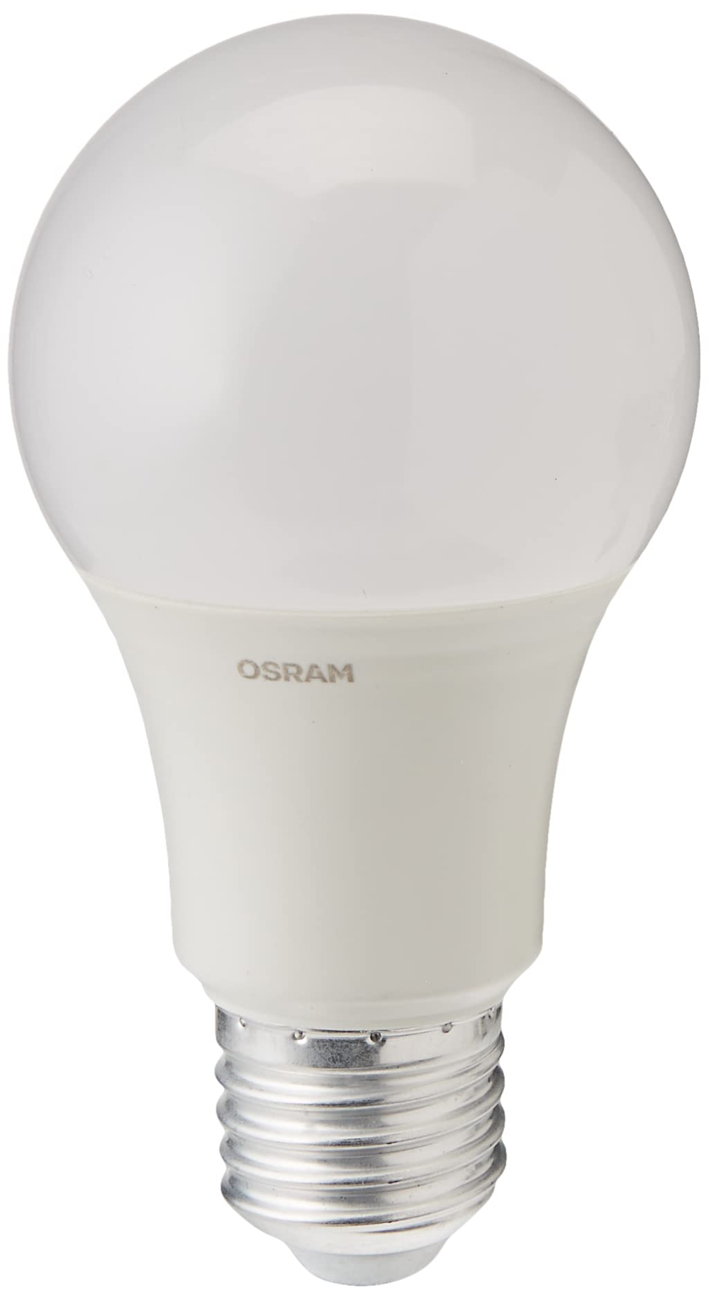 OSRAM LED Base Classic A / LED-lamp in bulb shape with E27-base / not dimmable / replacement for 60 Watt / Matt / cool white - 4000 Kelvin / 3er-Blister
