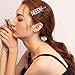 10PCS Word Hair Clip Letter Bobby Pins Bling YUH Rhinestone Crystal Silver Barrettes Handmade Luxury Crystal Hair Jewellery Headwear Accessories for Women Girls 