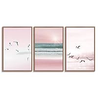 3 Piece Framed Canvas Wall Art Beautiful Seascape Canvas Prints Home Artwork Decoration for Living Room,Bedroom - 16