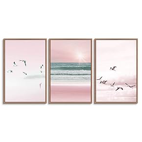 signwin 3 Piece Framed Canvas Wall Art Beautiful...