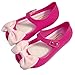 iFANS Girls Princess Cloth Bow Jelly Shoes Mary Jane Flats for Toddler Little Kids