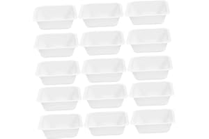 ROMISBABA 20pcs 100ml Plastic Weigh Boats Weighing Plates Lab Weighing Dishes for Powder Samples