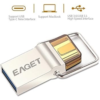 Authentic Eaget CU10 USB-C/USB 3.0 OTG Flash Drive (16GB)