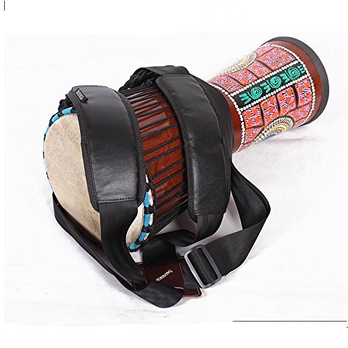 Djembe Strap Adjustable African Hand Drum Belt Percussion Accessories (Djembe Strap+thick padding)