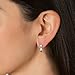 Hoop Loop Earrings for Women 18K White Gold Plated Gift for Women Mother Wife Girl Mother's Day Gift