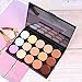 LEORX Face Contour Kit Highlighter Makeup Kit 15 Colour Cream Concealer Palette with Brush