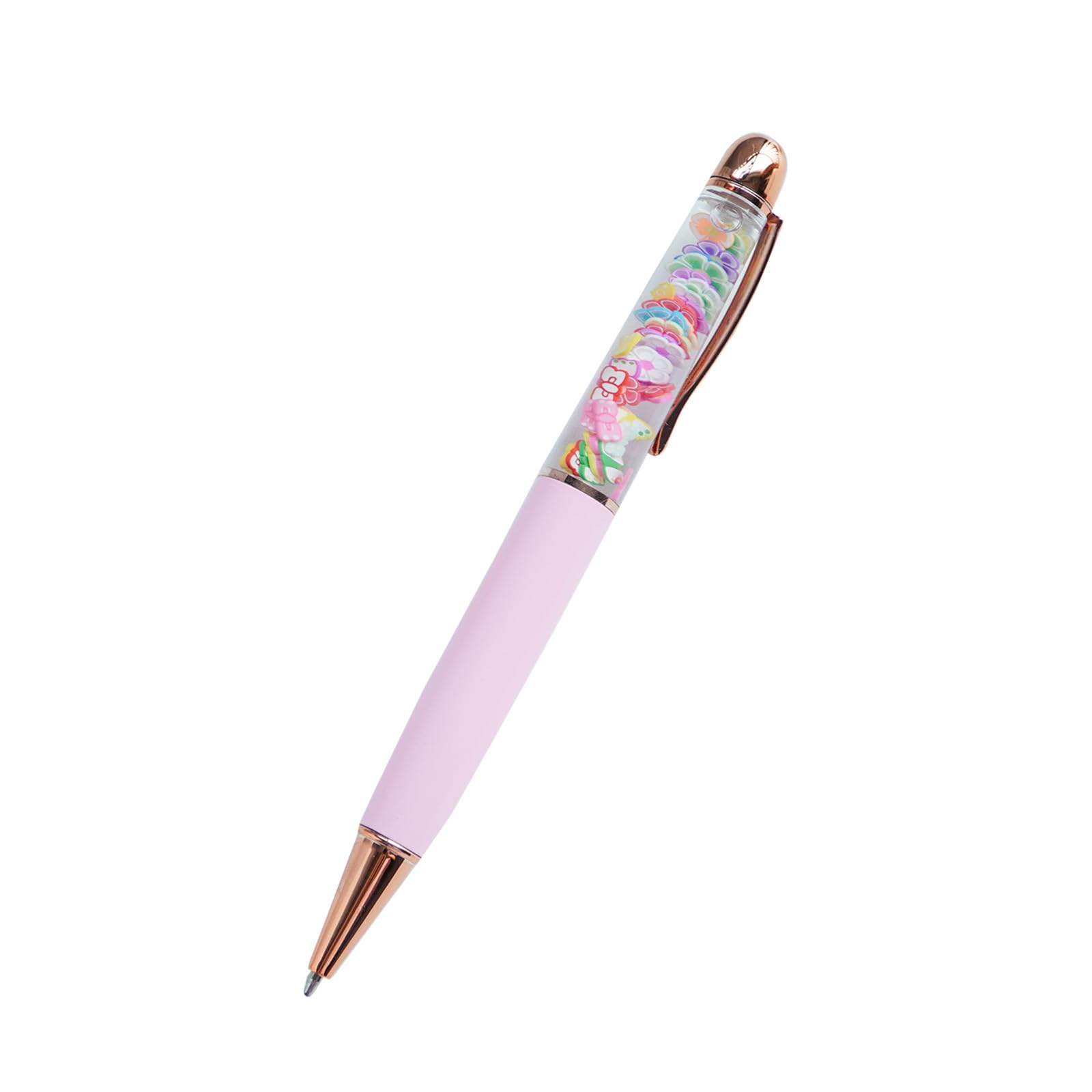 Sikyby Flower Butterfly Bowknot Funny Pens Cute Floater Floating Liquid Writing Journaling Office Pen Unique Gift For Women Men
