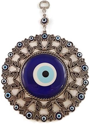 Bead Global Turkish Big Glass Turkish Evil Eye Bead Home Protection Charm- Hangin Ornament Wall Decor (Colour1)