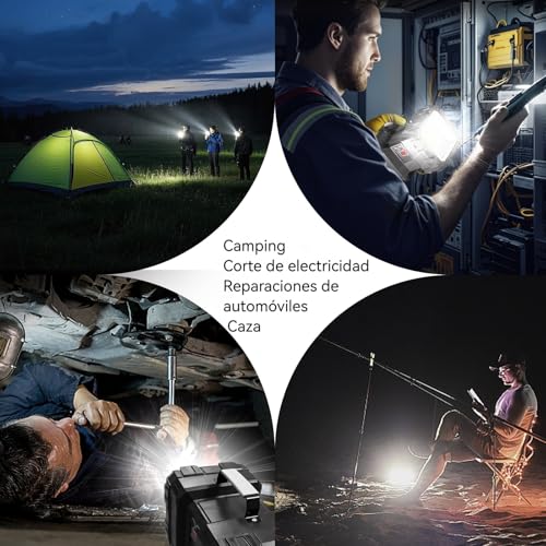 LETOUR High Power LED Flashlights, Super Bright 7 Modes Rechargeable Flashlight for Camping and Emergency