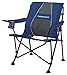 STRONGBACK Camping Chair Guru Heavy Duty Camping Chairs with Lumbar Support, Backpack Folding Camp Chair, Navy