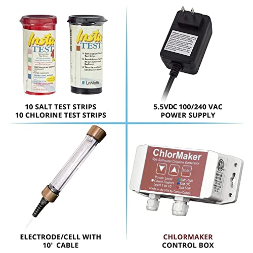 ControlOmatic ChlorMaker Saltwater Chlorine Generation System for Spas