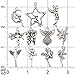 Youdiyla 65 PCS Fairy Charms Collection, Mix Silver Cupid Pixie Angel Winged Woodland Fairy on The Moon Metal Charm Pendant Supplies Findings for Jewelry Making (HM151)