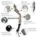 Barvivo Wine Opener with Foil Cutter and Cap Remover - Double Hinged Corkscrew for Bartenders - Stainless Steel Wine Key for Easy Bottle Opening - Manual Wine Bottle Opener - Ebony Wood, 4.7x1.2-Inch