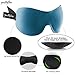PrettyCare 3D Sleep Mask 2 Pack,Eye Mask for Side Sleeper 3D Contoured Sleeping Mask Blackout Out for Men- Blindfold Airplane with Ear Plugs, Night Masks with Travel Bag (Black&Blue)