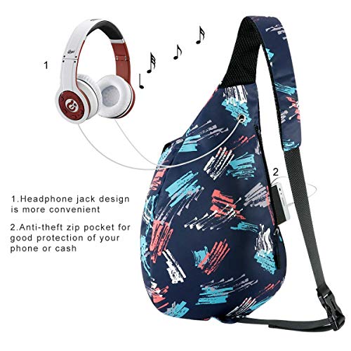 Kamo Sling Backpack - Rope Bag Crossbody Backpack Travel Multipurpose Daypacks for Men Women Lady Girl Teens
