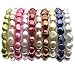 7-8mm Freshwater Cultured Pearl Stretch Bracelets Dyed Vibrant Colors 7