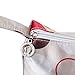Zicac Women's Clear Transparent Beach Colorful Dot Wallet Swimming Tote Shoulder Bag (Red)