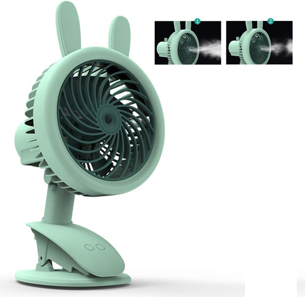 electric fan with water spray