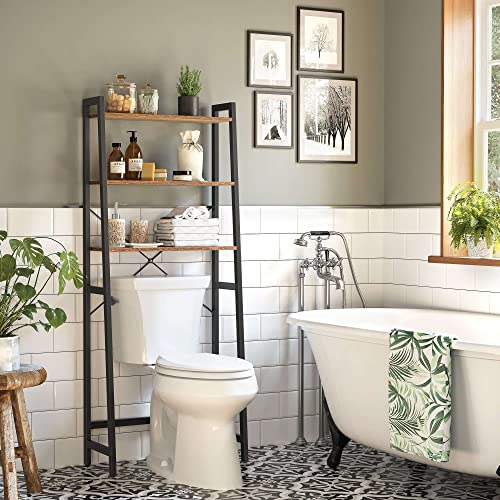 VASAGLE Over The Toilet Storage, 3Tier Bathroom Storage Shelf, with