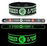 5 SECONDS OF SUMMER Rubber Bracelet Wristband 5SOS Glows in the Dark (1 Pc)