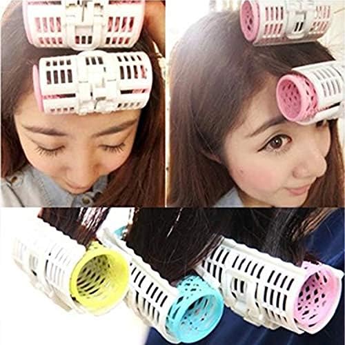 Fanala Women Fringe Curlers Plastic Large Hair Rollers Curling Tool Hair Rollers