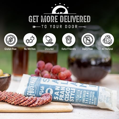 Foustman's Salami Pork San Francisco Style Artisanal, NitrateFree