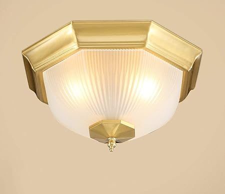 WGFGXQ Luz de Techo de Cobre Completa, Luces Chinas Estudio de Estilo