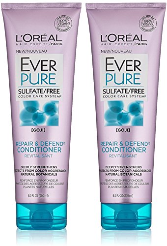 L Oreal Hair Expert / Paris - EverPure Repair & Defend - Conditioner - Net Wt. 8.5 FL OZ (250 mL) Per Tube - Pack of 2 Tubes