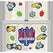 Joyous Hanukkah Festival Assorted Vinyl Window Decoration, Multi Color, Vinyl, 18