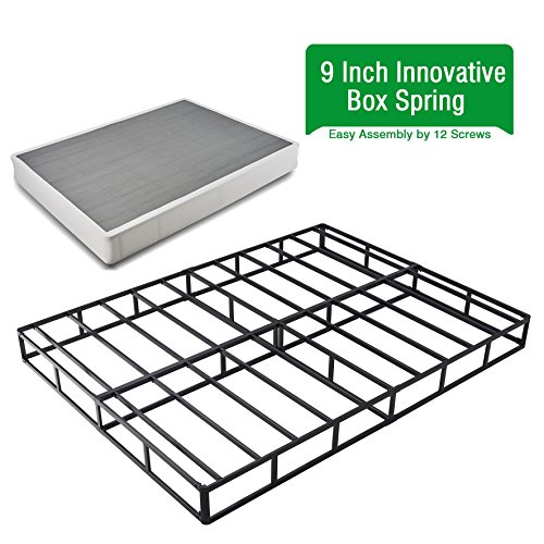 HOMUS 9 Inch High Profile Strong Steel Structure Box Spring/Easy assembly Smart Mattress Base/Foundation King