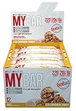 Pro Supps MYBAR Delicious Oven Baked Protein Bar (Iced Cinnamon Crunch), 20g Protein, Only 6g Sugar, Gluten-free, No Trans Fat, Healthy on-the-go Snack. 12 Count, Net WT 1.94 ounces