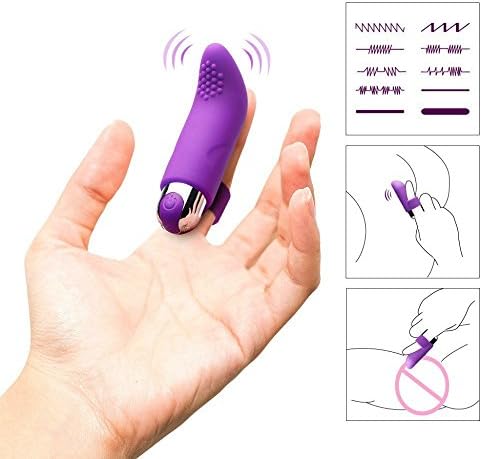 Particles Head Detachable Finger Design Mini Bullet Ví-bratórs 10 Speeds USB Charged Silicone Clit Wand Toys for Woman