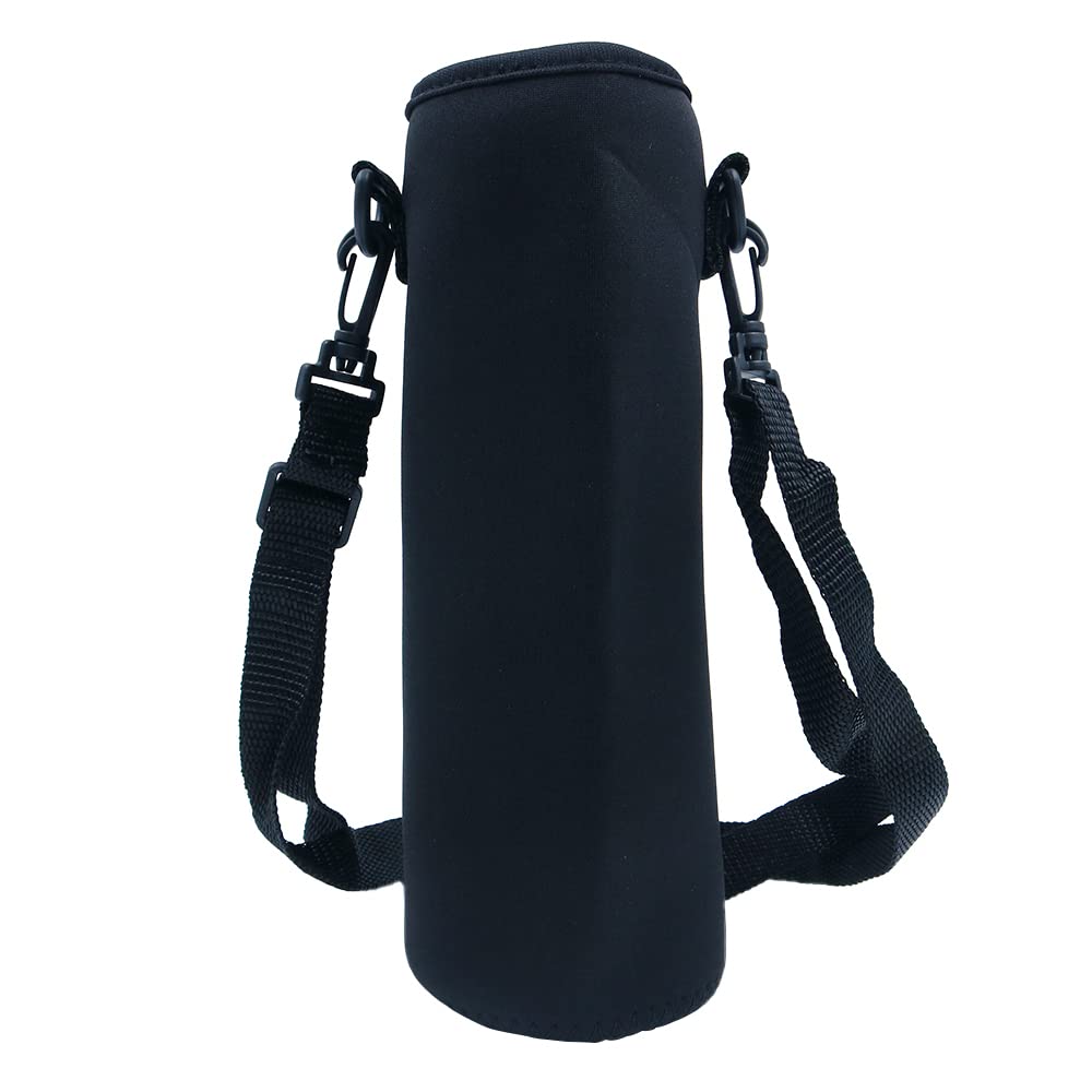 WANGCL 2pcs Water Bottle Carrier Insulated Cover Bag Pouch Holder Shoulder Strap 1L