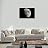 Canvas Prints Wall Art - Rising Moon/Crescent Against Black Universal Space | Modern Wall Decor/Home Art Stretched Gallery Canvas Wrap Giclee Print & Ready to Hang - 32" x 48"