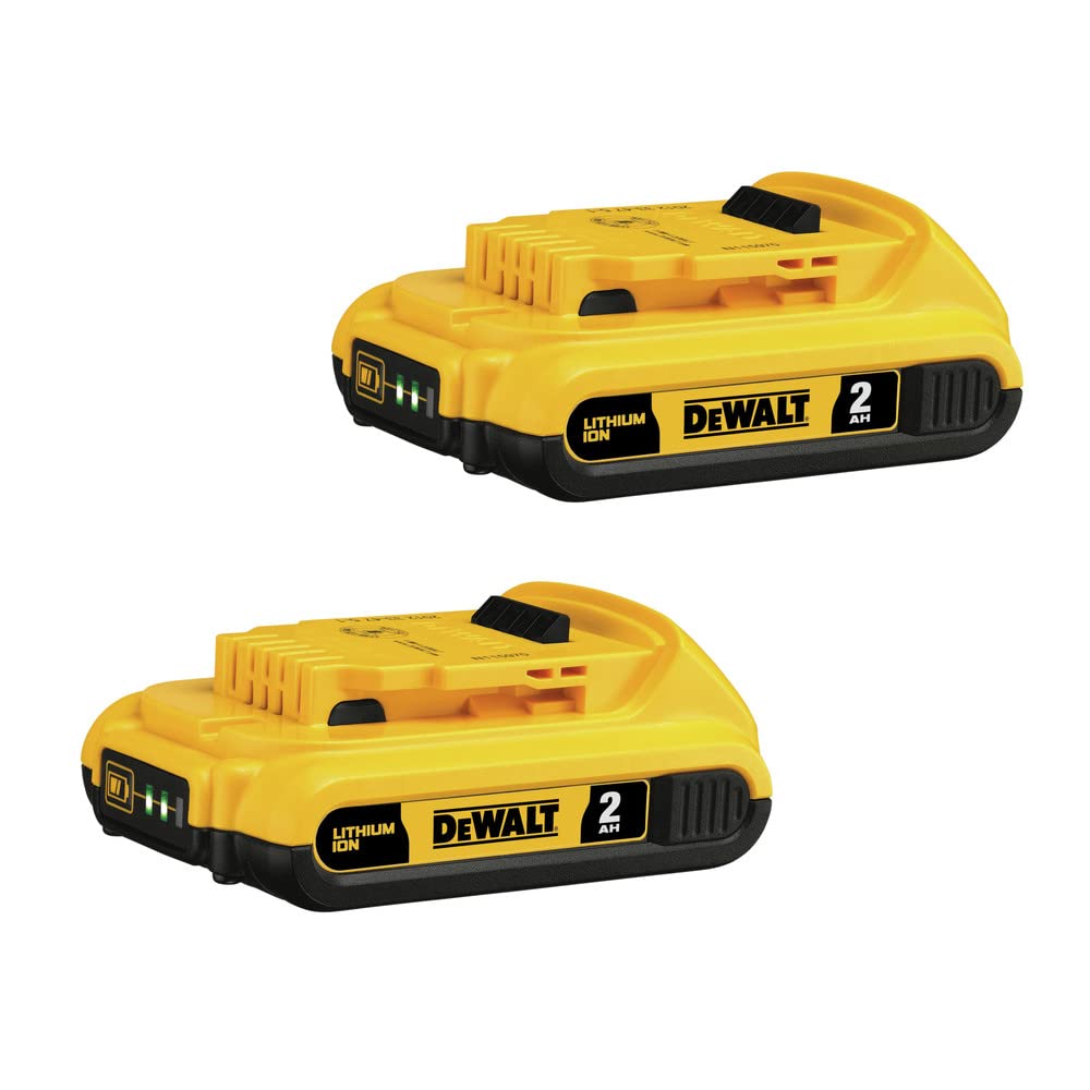 DEWALT 20V MAX Battery, Compact 2.0Ah Double Pack (DCB203-2)
