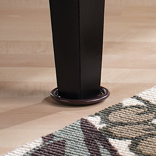 softtouch 1 5/8" Round Carpet Bottom Furniture Caster Cups to Protect