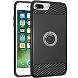 iPhone 7 Plus/8 Plus Case, iPhone 6s Plus/6 Plus case, Amuoc Heavy Duty Shockproof Anti-Scratch Case with 360 Degree Rotating Ring Grip kickstand for iPhone 7 Plus/8 Plus/6s Plus/6 Plus