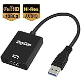 USB 3.0 to HDMI, HD 1080P Video Graphics Cable Adapter Converter for HDTV TV Audio Video Adapter for Windows XP/10/8.1/8/7 [ NO MAC & Vista ] (black)