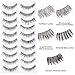 50 Pairs False Eyelashes Set with Glue 5 Styles Lashes Handmade False Eyelashes Pack Professional Fake Eyelashes Pack, 10 Pairs Eyes Lashes Each Style, Natural Soft lashes with EyeLash Tweezers