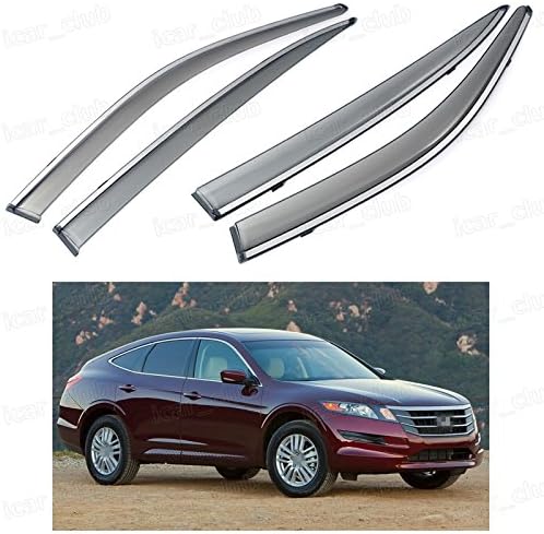 VioletLisa 2pcs Front Smoke Sun Rain Guard Window Visors For 9600 Honda Civic 2Door Coupe