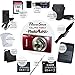 Canon PowerShot ELPH 180 Digital Camera (Red) + Transcend 32GB Memory Card + Point & Shoot Camera Case + Replacement Battery & Charger + USB Card Reader + Memory Card Wallet + Lens Cleaning Pen