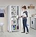 Keter Optima Wonder Free Standing Plastic Tall Storage Cabinet with 4 Adjustable Shelves, 72