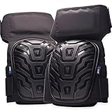 RNF Supply Knee Pads for Work - Superior Joint and Knee Pain Protection - Premium Gel & Foam Comfort Pad - Heavy Duty Stay-Put Thigh Straps - Puncture Resistant - Won't Block Circulation