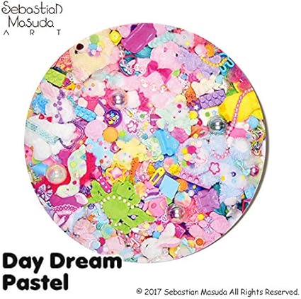 Amazon 丸型ポストカード 増田セバスチャン カラフルリベリオン Day Dream Pastel 文房具 オフィス用品 文房具 オフィス用品