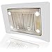 AKDY 36 in. Convertible Kitchen Island Mount Range Hood in Stainless Steel with Tempered Glass and Dual Touch Controls