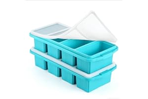Soup Freezer Containers,2 Packs Silicone Freeze Food Molds with Lids for Meal Prep,Ice Cube Tray for Storing 250ML/150ML Brot