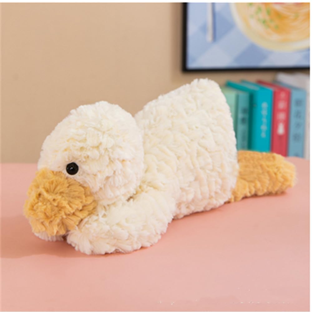 OUKEYI Duck Plush Toys - Soft White Duck Plush Pillows & Gifts for Kids on Christmas, Valentine's Day