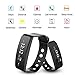 Fitness Tracker Activity Watch Step Walking Sleep Counter Wireless Wristband Pedometer Exercise Tracking Sweatproof Sports Bracelet for Android and iOS Black