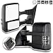 SCITOO Towing Mirrors, fit Ford Exterior Accessories Mirrors fit Ford F250 F350 F450 F550 Super Duty 2003-2007 Signal Power Controlling Heated Convex Glass Manual Folding Telescoping (Pair) primary